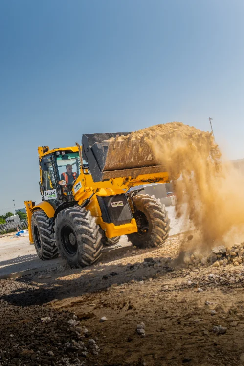 Construction machinery on site
